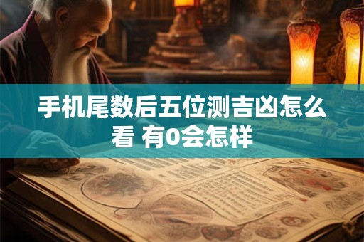 手机尾数后五位测吉凶怎么看 有0会怎样