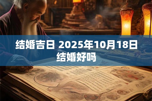 结婚吉日 2025年10月18日结婚好吗