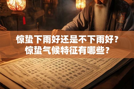 惊蛰下雨好还是不下雨好？惊蛰气候特征有哪些？