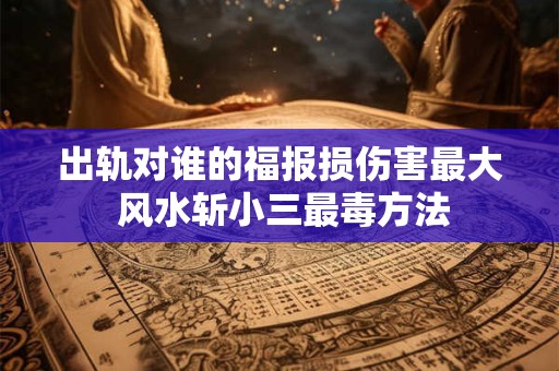 出轨对谁的福报损伤害最大 风水斩小三最毒方法