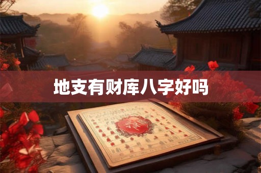 地支有财库八字好吗