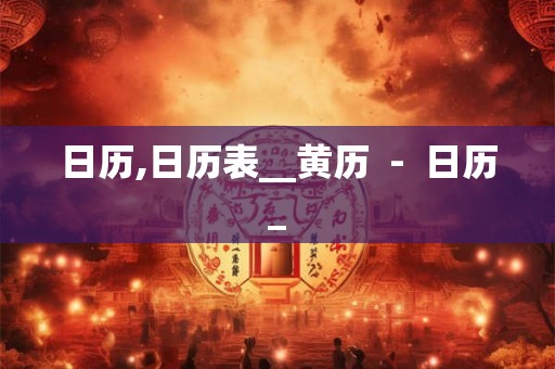 日历,日历表__黄历  -  日历_