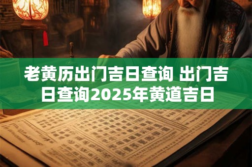 老黄历出门吉日查询 出门吉日查询2025年黄道吉日