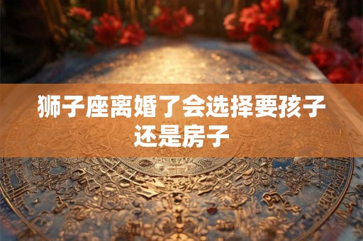 狮子座离婚了会选择要孩子还是房子