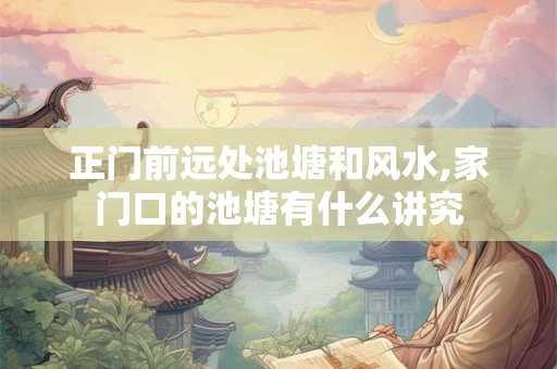 正门前远处池塘和风水,家门口的池塘有什么讲究