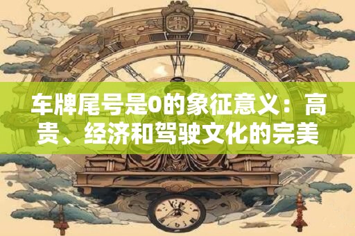 车牌尾号是0的象征意义：高贵、经济和驾驶文化的完美融合