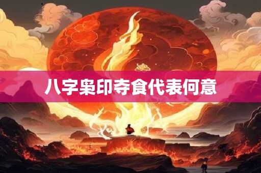 八字枭印夺食代表何意