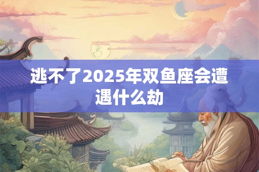 逃不了2025年双鱼座会遭遇什么劫