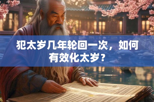 犯太岁几年轮回一次，如何有效化太岁？