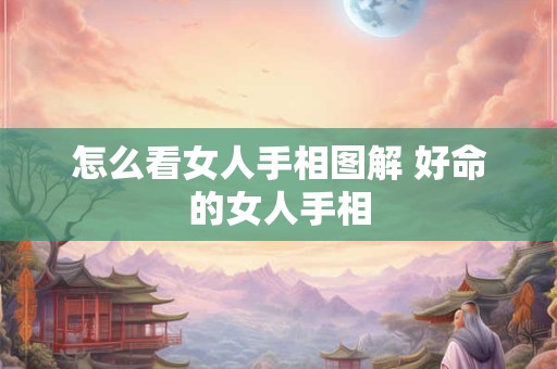 怎么看女人手相图解 好命的女人手相