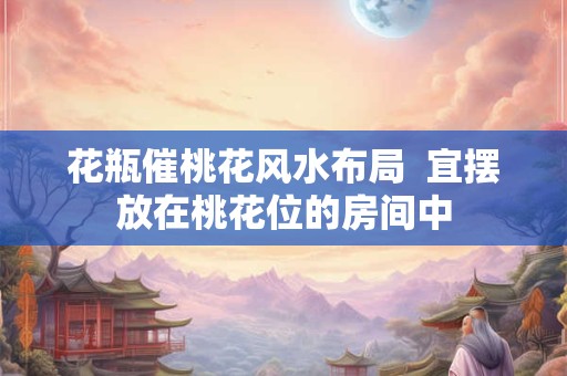 花瓶催桃花风水布局  宜摆放在桃花位的房间中