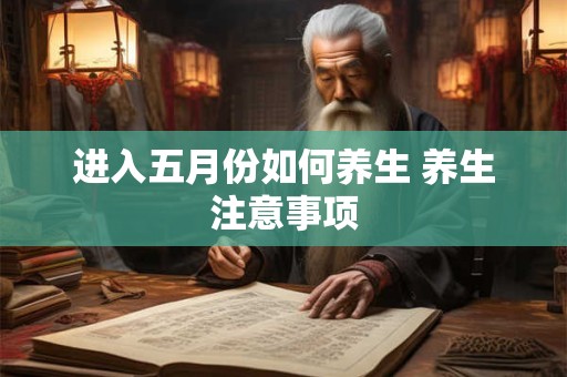 进入五月份如何养生 养生注意事项