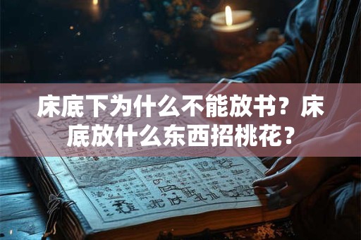 床底下为什么不能放书？床底放什么东西招桃花？