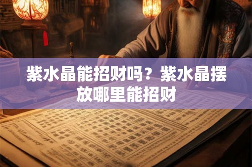紫水晶能招财吗？紫水晶摆放哪里能招财