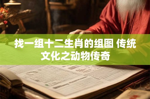 找一组十二生肖的组图 传统文化之动物传奇