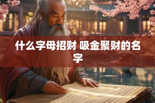 什么字母招财 吸金聚财的名字