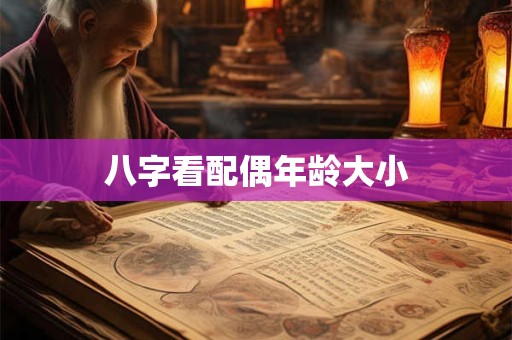 八字看配偶年龄大小