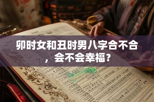 卯时女和丑时男八字合不合，会不会幸福？