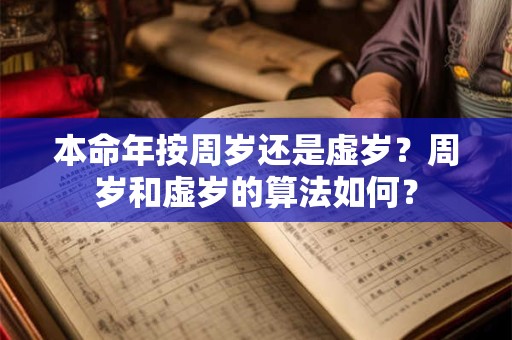 本命年按周岁还是虚岁？周岁和虚岁的算法如何？