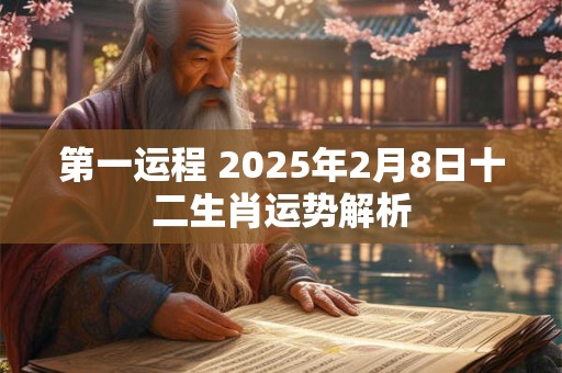 第一运程 2025年2月8日十二生肖运势解析