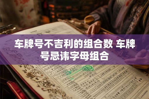 车牌号不吉利的组合数 车牌号忌讳字母组合