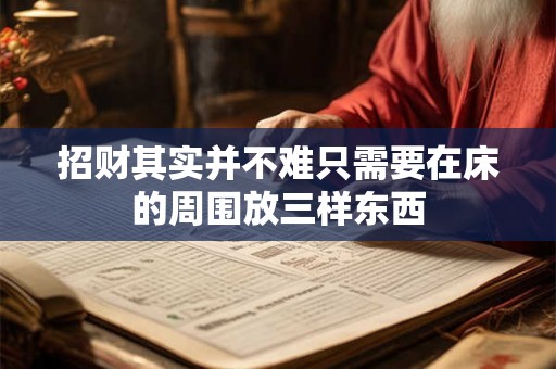 招财其实并不难只需要在床的周围放三样东西