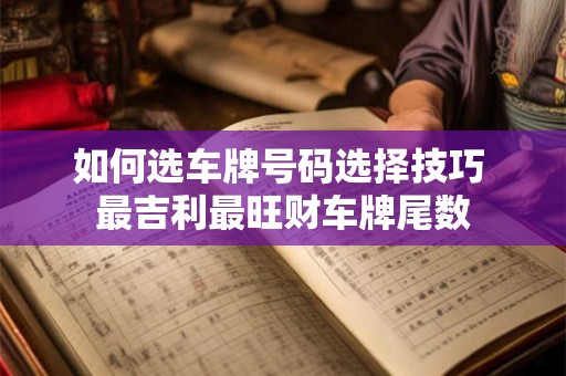 如何选车牌号码选择技巧 最吉利最旺财车牌尾数