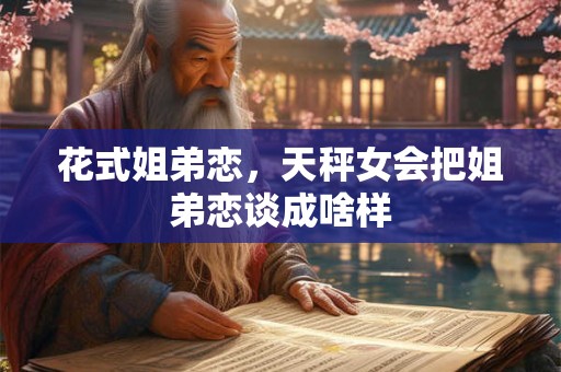 花式姐弟恋，天秤女会把姐弟恋谈成啥样