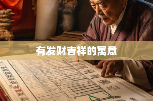 有发财吉祥的寓意