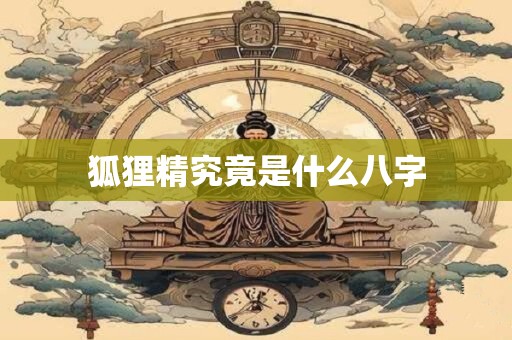 狐狸精究竟是什么八字