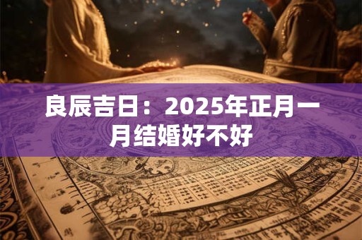 良辰吉日：2025年正月一月结婚好不好