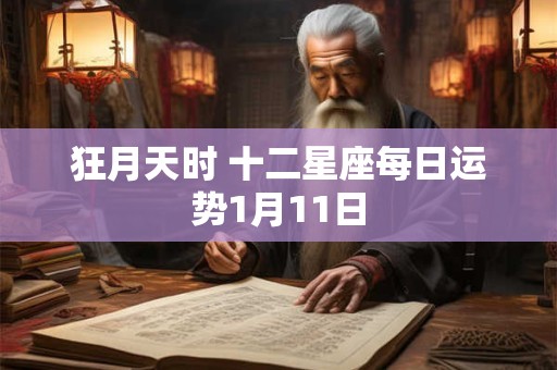 狂月天时 十二星座每日运势1月11日