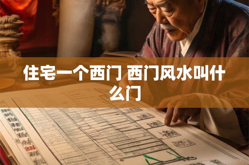 住宅一个西门 西门风水叫什么门