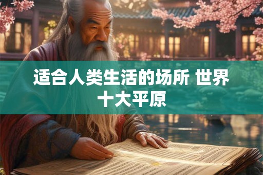 适合人类生活的场所 世界十大平原