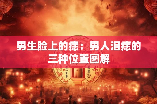 男生脸上的痣：男人泪痣的三种位置图解