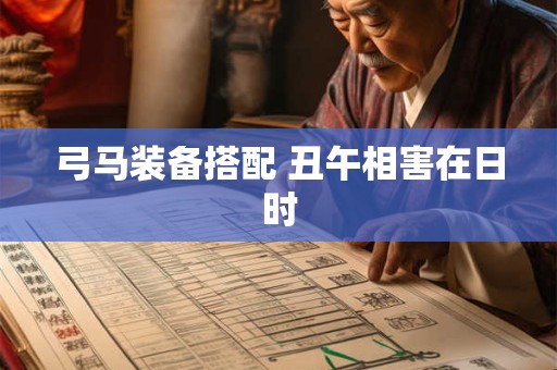 弓马装备搭配 丑午相害在日时