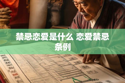 禁忌恋爱是什么 恋爱禁忌条例