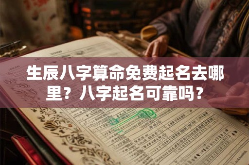 生辰八字算命免费起名去哪里？八字起名可靠吗？