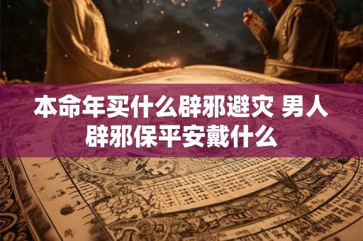 本命年买什么辟邪避灾 男人辟邪保平安戴什么