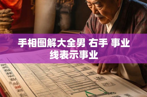 手相图解大全男 右手 事业线表示事业