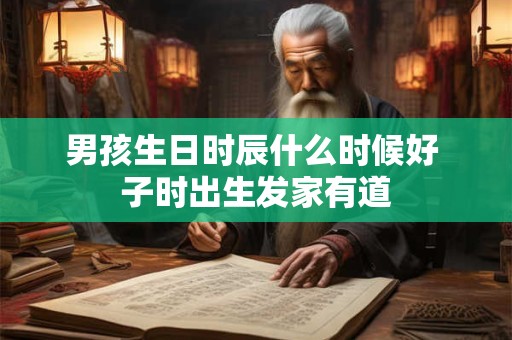 男孩生日时辰什么时候好 子时出生发家有道