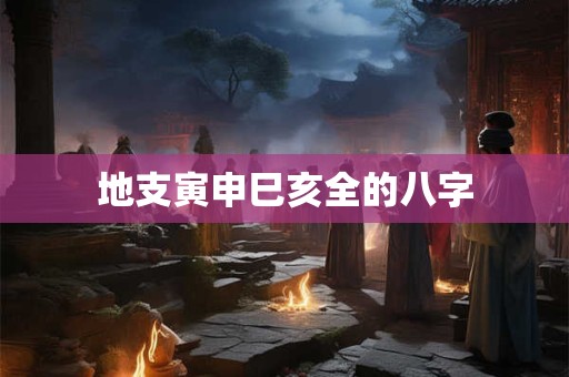 地支寅申巳亥全的八字