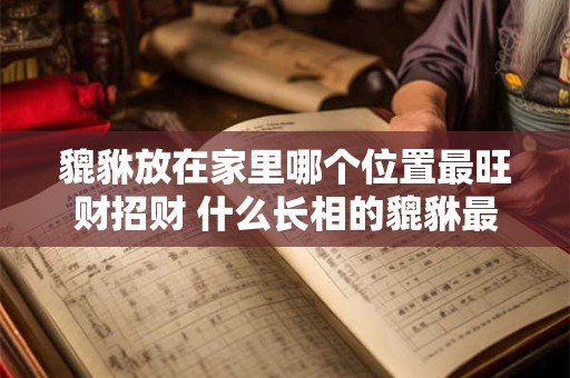 貔貅放在家里哪个位置最旺财招财 什么长相的貔貅最招财