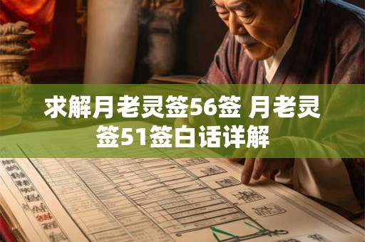 求解月老灵签56签 月老灵签51签白话详解