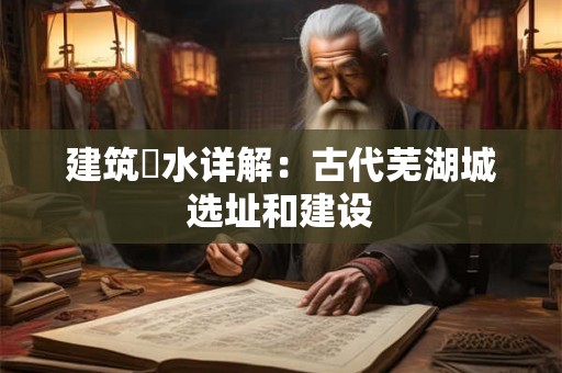 建筑風水详解：古代芜湖城选址和建设
