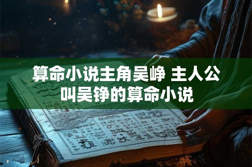 算命小说主角吴峥 主人公叫吴铮的算命小说