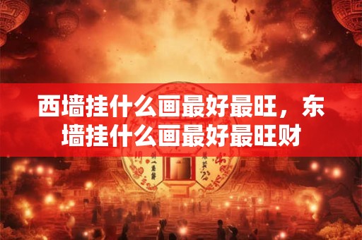 西墙挂什么画最好最旺，东墙挂什么画最好最旺财