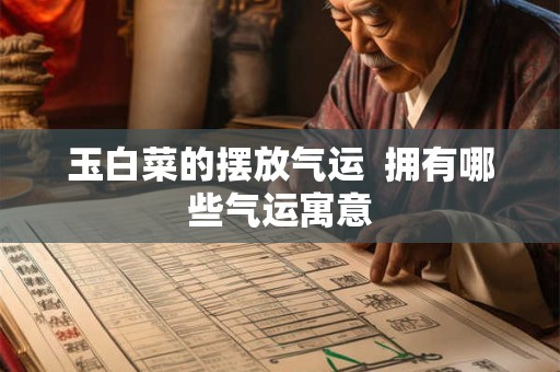 玉白菜的摆放气运  拥有哪些气运寓意