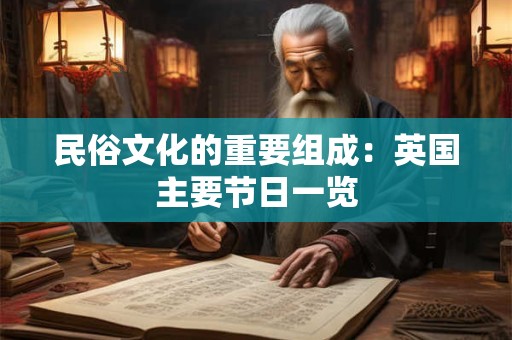 民俗文化的重要组成：英国主要节日一览
