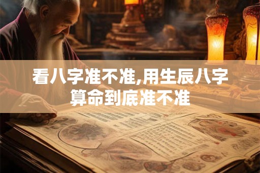 看八字准不准,用生辰八字算命到底准不准